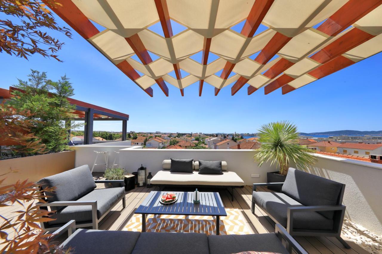 Penthouse Diem - Private Pool With Sea View Zadar Extérieur photo
