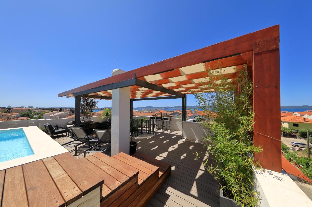 Penthouse Diem - Private Pool With Sea View Zadar Extérieur photo